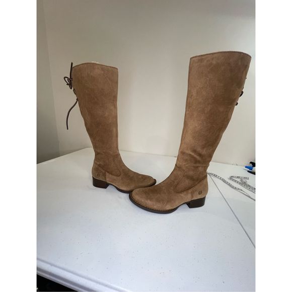 Born women’s tall brown boots suede leather size 6.5 - Picture 3 of 11